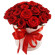 красные розы в шляпной коробке. Стамбул